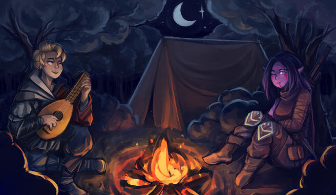 "Ballads by the Campfire." - Credits: Nikao50.
